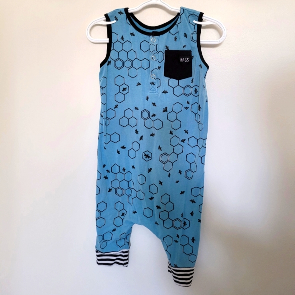 3/4 rags Romper